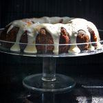 Carrot Pineapple Bundt Cake w/ Sour Cream Frosting
