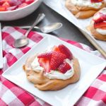 Brown Sugar Meringues w/ Strawberries + Cream