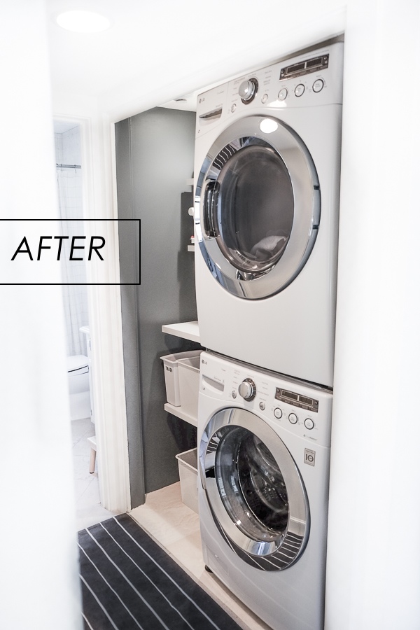 Around the House: Laundry Closet Makeover. Check out more on Shutterbean.com!