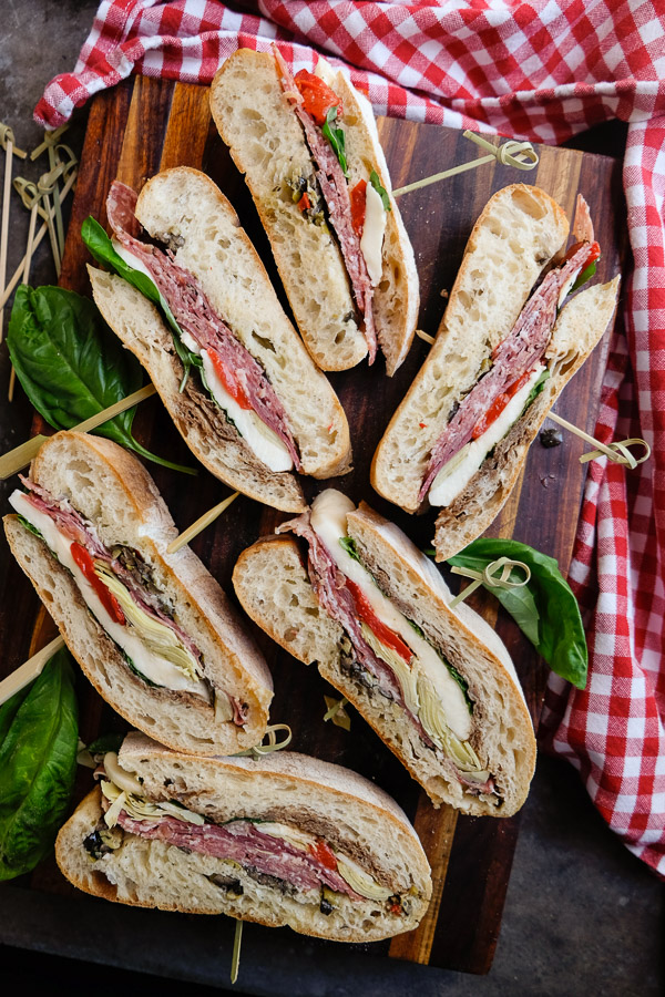 Italian Pressed Sandwiches for your Summer picnics! Find the recipe on Shutterbean.com
