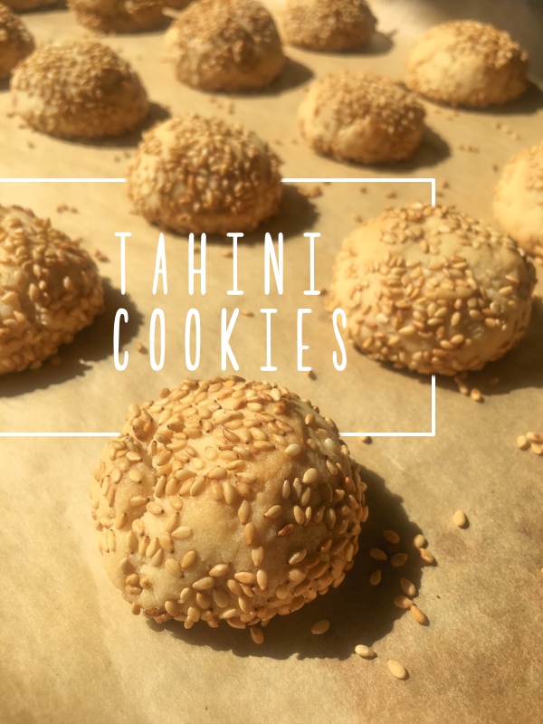 Tahini Cookies are like a grown up peanut butter cookie! Check out the recipe on Shutterbean.com