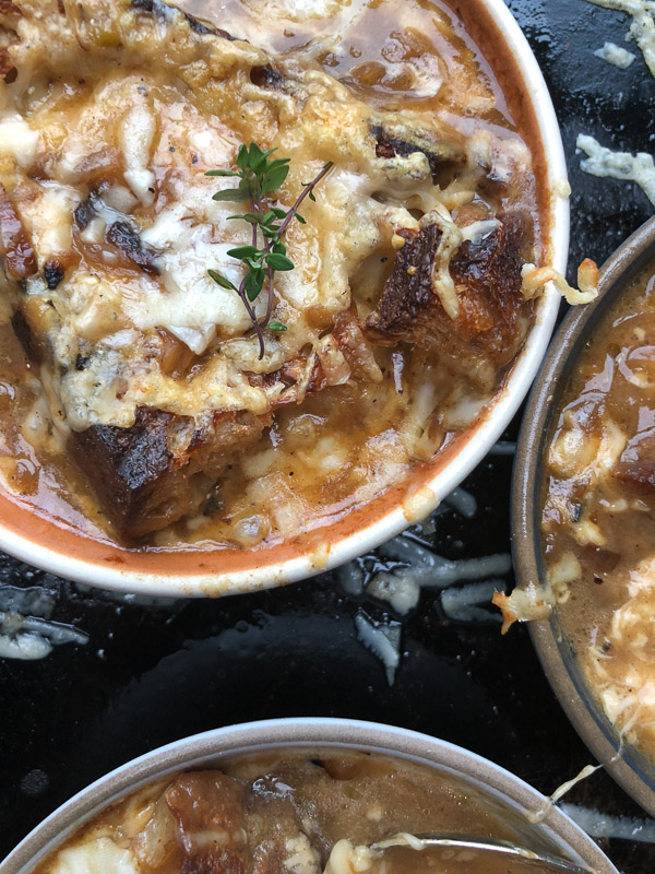 French Onion Soup made with Chicken Stock! Find the recipe on Shutterbean.com