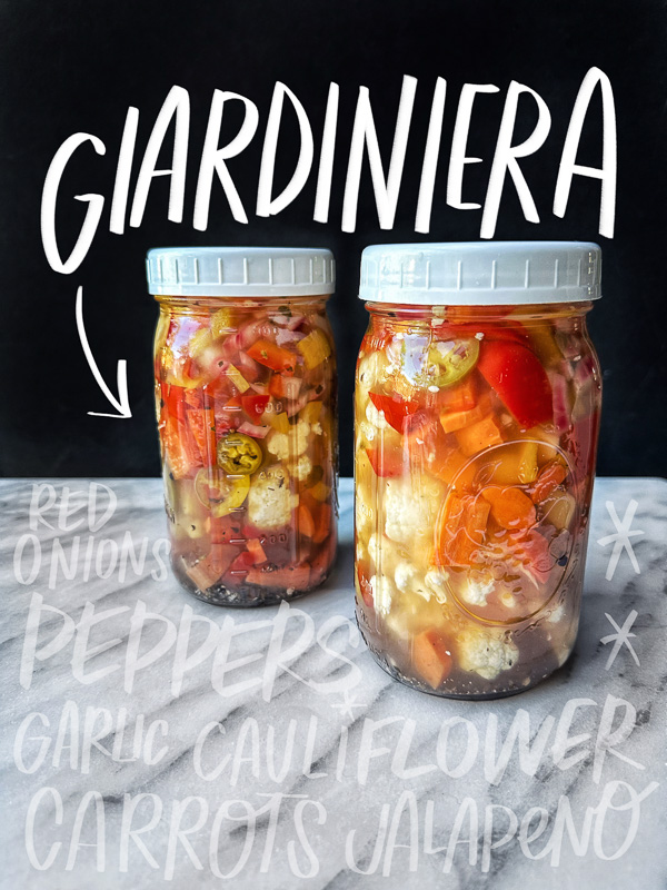 Giardiniera is an Italian relish you can add to salads and sandwiches! Find the recipe Shutterbean.com