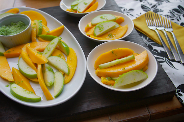 Mango Apple Salad w/ Sugared Lime Zest