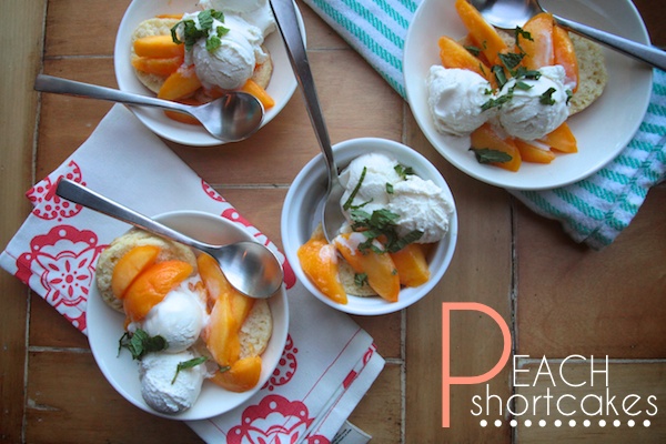 peach shortcakes