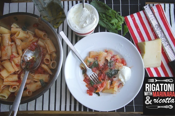 Rigatoni w/ Marinara & Ricotta