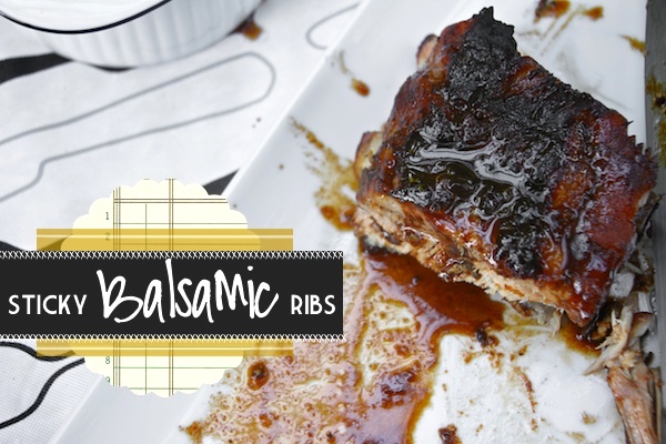 Sticky Balsamic Ribs