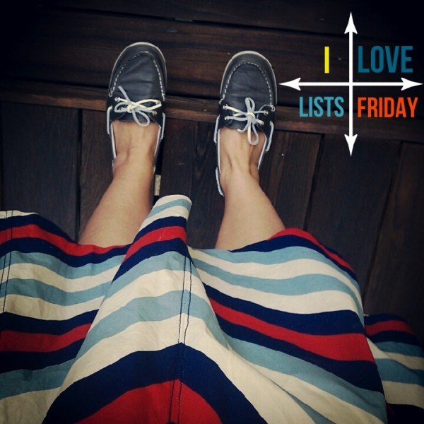 I love lists, Friday!