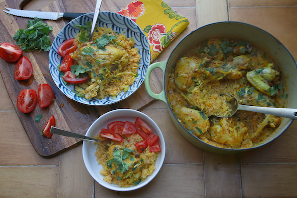 Curried Chicken with Coconut Rice