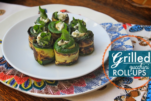 GRILLED ZUCCHINI ROLL-UPS // shutterbean