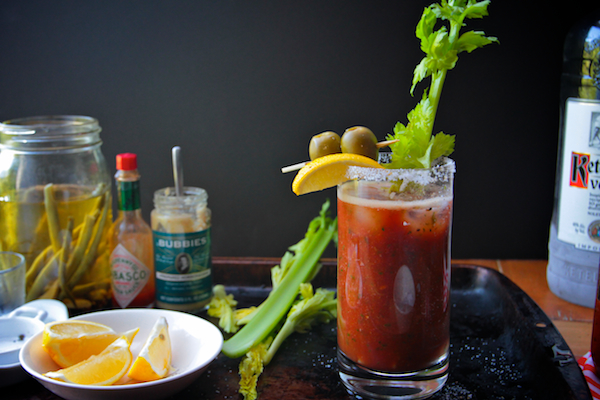 Tomato-Parsley Bloody Marys