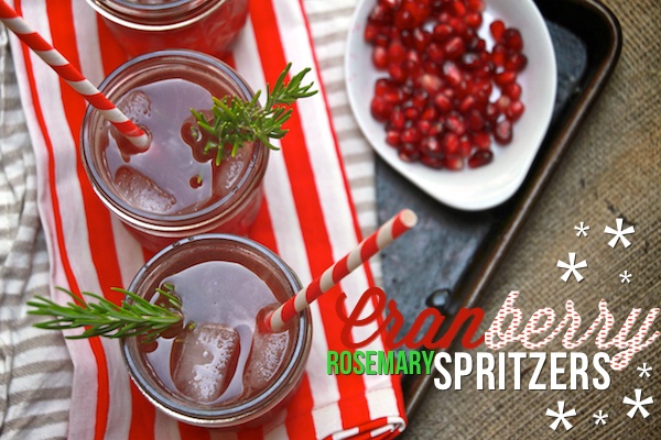 Cranberry Rosemary Spritzers