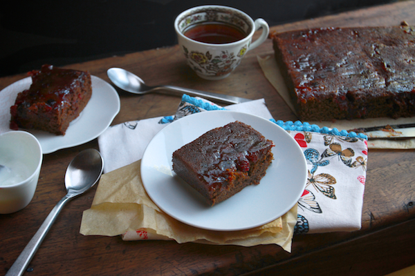 Sticky Cranberry Gingerbread