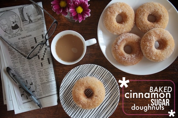 Baked Cinnamon Sugar Doughnuts