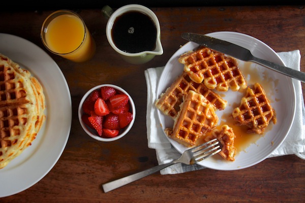 Bacon Cheddar Waffles