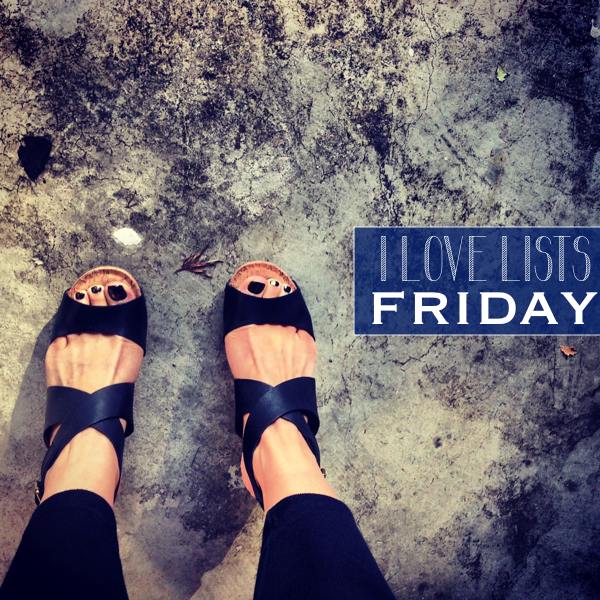 I love lists, Friday