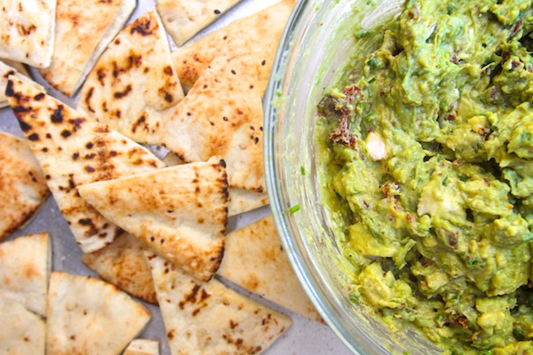 Goat Cheese Guacamole w/ Pita Chips