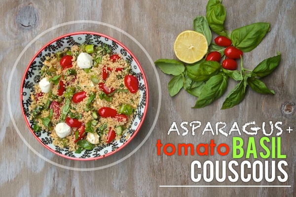 Asparagus Tomato Basil Couscous // shutterbean