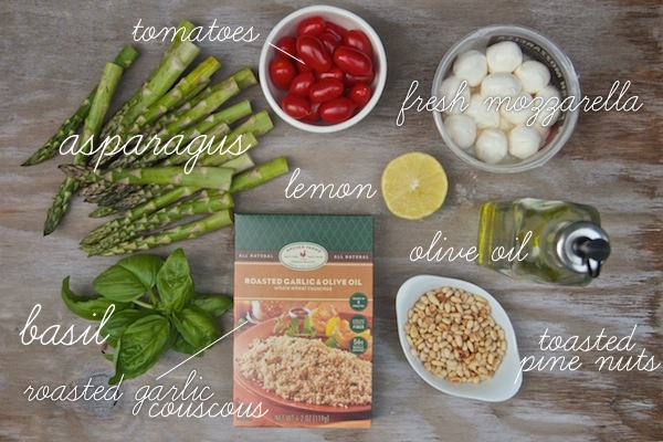 Asparagus+ Tomato Basil Couscous // shutterbean