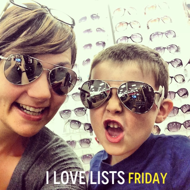 I love lists, Friday!