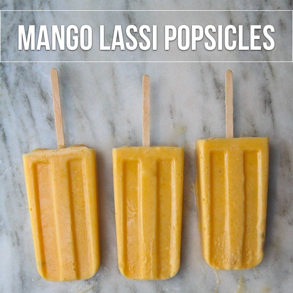 Mango Lassi Popsicles