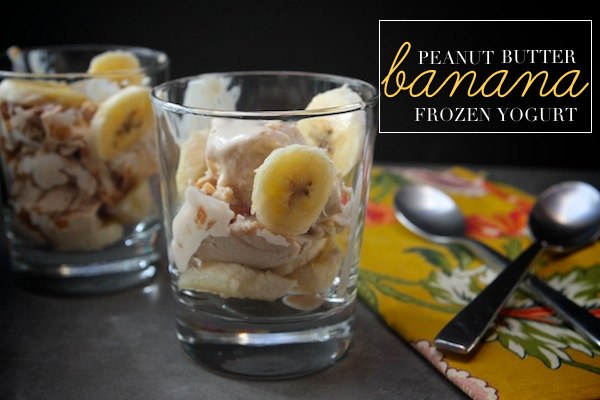 Peanut Butter Banana Frozen Yogurt