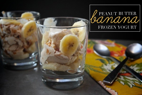 Peanut Butter Banana Frozen Yogurt // shutterbean