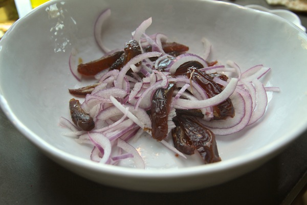 Spinach Salad w/ Dates & Almonds