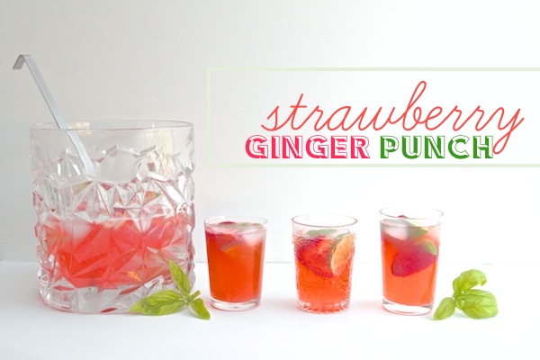 Strawberry Ginger Punch // shutterbean