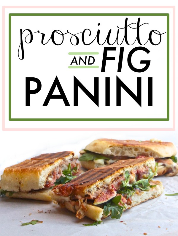 Prosciutto & Fig Panini // shutterbean 