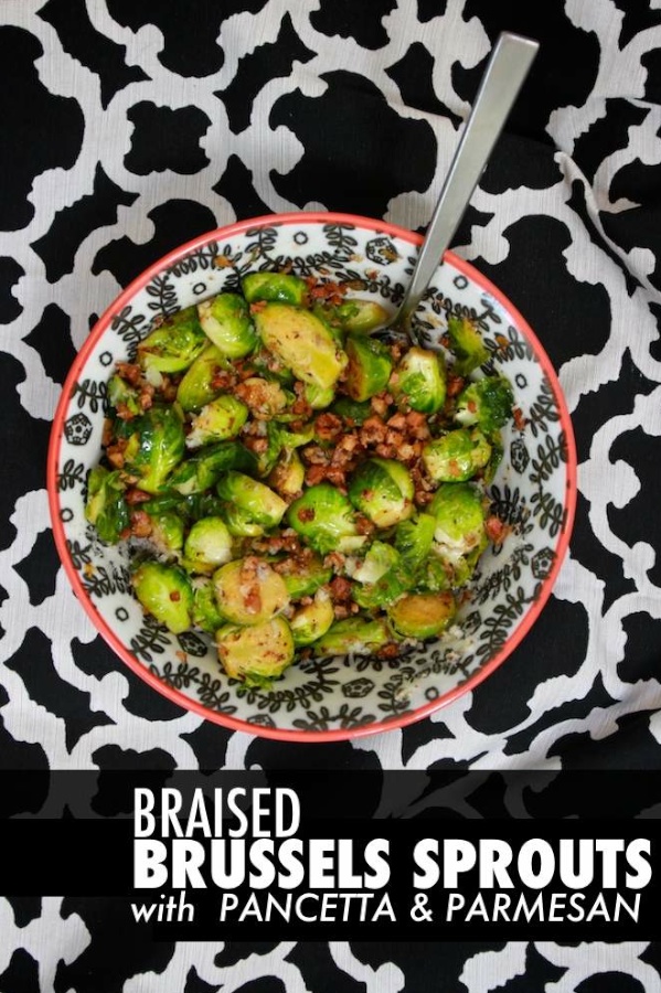 Braised Brussels Sprouts w/ Pancetta