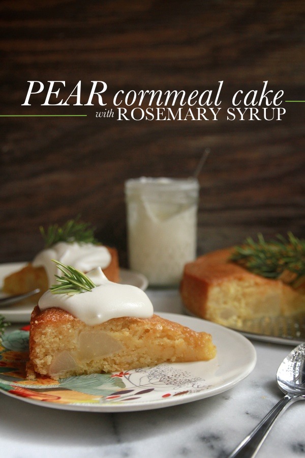 Pear Cornmeal Cake // shutterbean