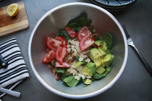 Spinach Bacon Salad // shutterbean