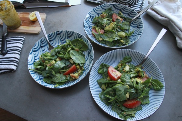 Spinach Bacon Salad