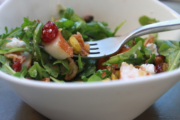 Pear Cranberry Arugula Salad // shutterbean