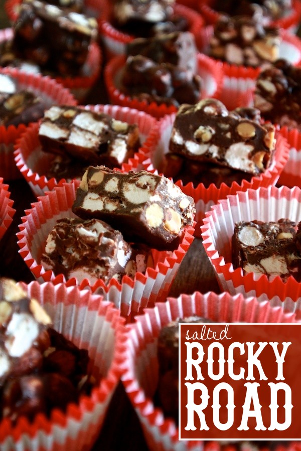 Salted Rocky Road Fudge