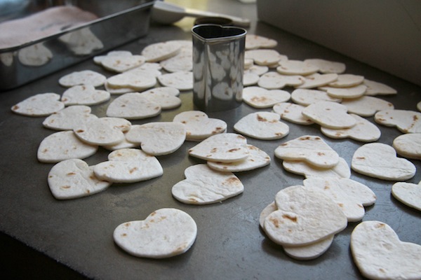 Heart Shaped Cinnamon Sugar Tortilla Chips // shutterbean