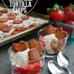 Heart Shaped Cinnamon Sugar Tortilla Chips are a cute way to celebrate a loved one on Valentine's Day!