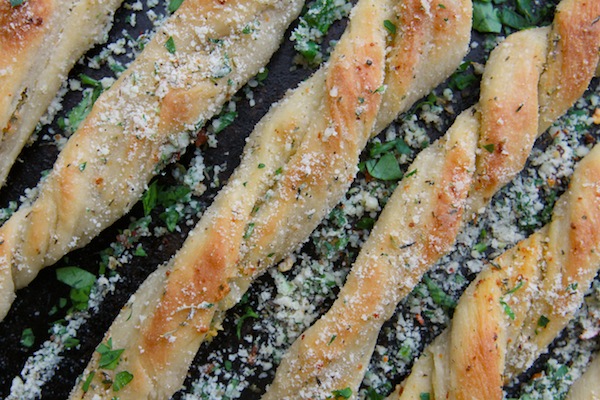 Garlic Herb Bread Twists // shutterbean