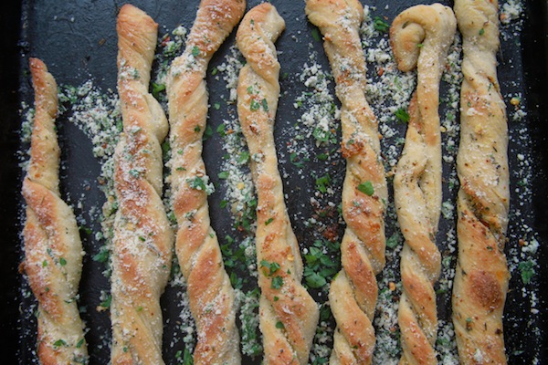 Garlic Herb Bread Twists // shutterbean