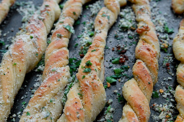 Garlic Herb Bread Twists // shutterbean