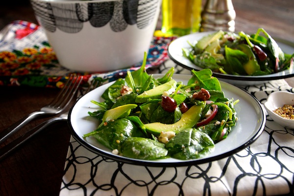 Spinach Salad with Dukkah // shutterbean