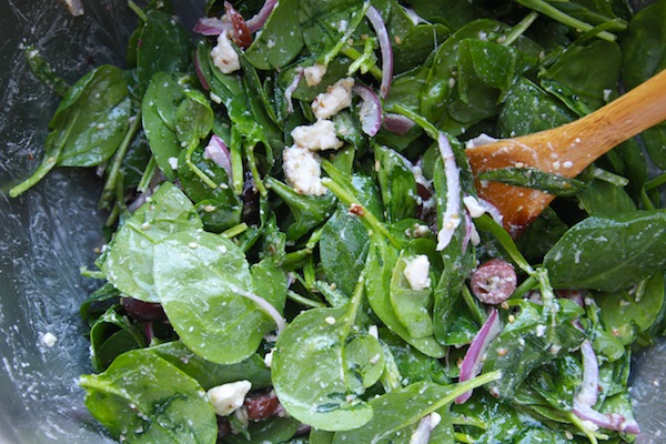 Spinach Salad with Dukkah // shutterbean