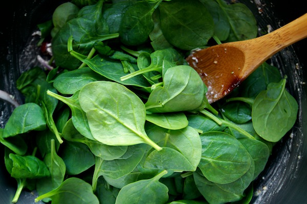 Spinach Salad with Dukkah // shutterbean