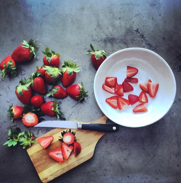 Chocolate Cake with Strawberries & Cream // shutterbean