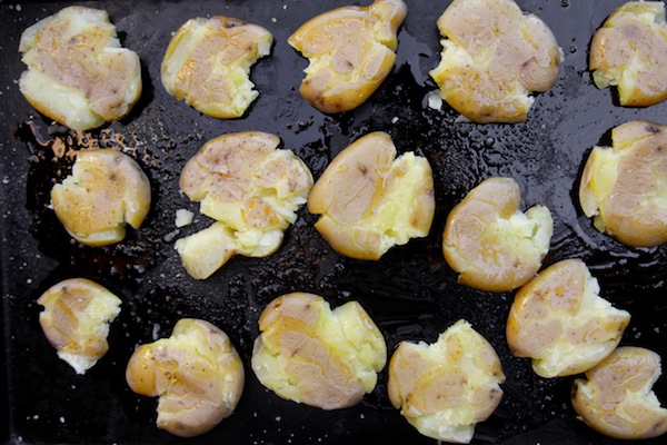 Crispy Smashed Potatoes // shutterbean