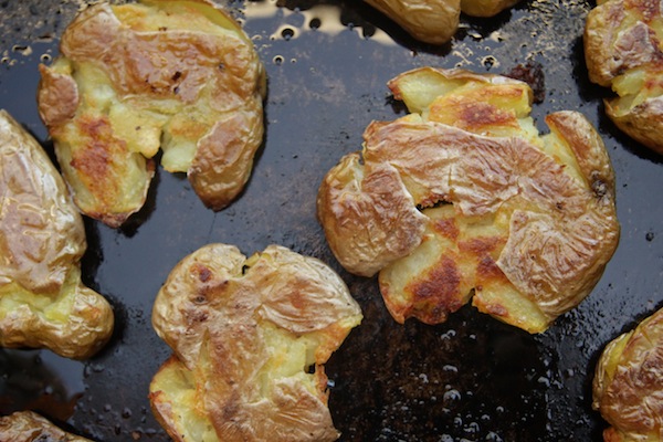 Crispy Smashed Potatoes // shutterbean