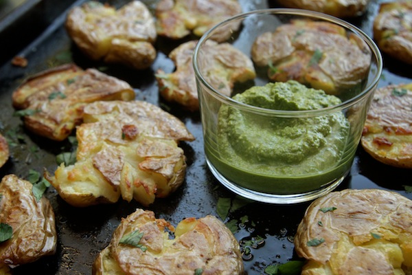 Crispy Smashed Potatoes // shutterbean