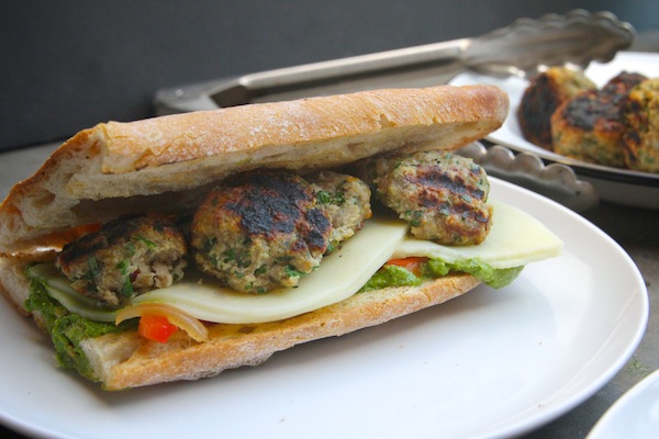 Grilled Turkey Meatball Subs // shutterbean