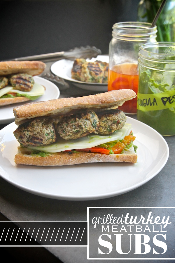 Grilled Turkey Meatball Subs // shutterbean